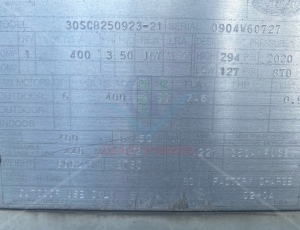 Chiller Carrier Model: 30SCB250923-21