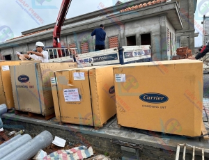 Cung cấp máy lạnh dấu trần nối ống Carrier 100.000Btu/h, 125.000Btu/h, 150.000Btu/h Cam Ranh - Khánh Hoà