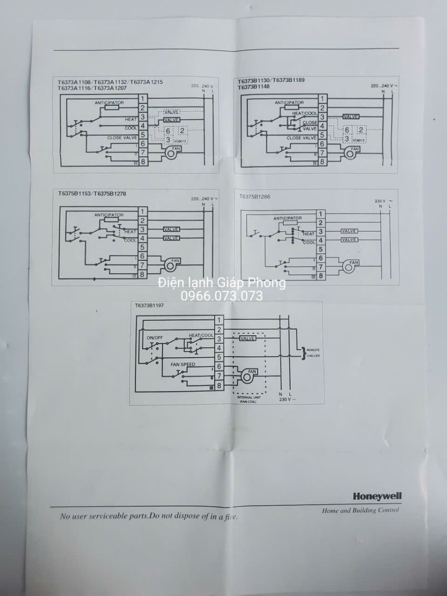Honeywell T6373A1108.